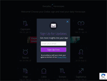 Tablet Screenshot of everydayhoroscopes.com